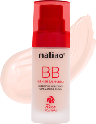 maliao BB Blemish Balm Rose Moisture Foundation - Radiant Complexion Foundation(White Ivory, 30 ml)