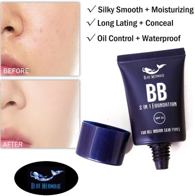 BLUEMERMAID HIGH QUALITY OIL FREE FULL COVERAGE MATTE BB CREAM FOUNDATION Foundation(BEIGE, 30 ml)