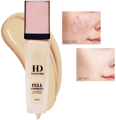 SILDUST Perfect Liquid Foundation Waterproof Long Lasting Full Face Coverage Foundation(BEIGE, 35 ml)