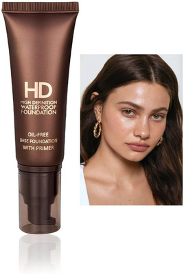 DARYUE HD HIGH DEFINITION WATERPROOF FOUNDATION WITH PRIMER OIL  Foundation(IVORY, 60 ml)
