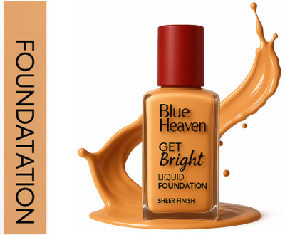 BLUE HEAVEN get bright founation 30ml pack 1 sr Foundation(Natural, 30 ml)
