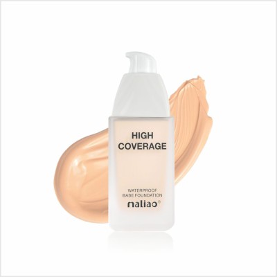 maliao High Coverage Waterproof Foundation - Flawless All-Day Glam Foundation(WHITE IVORY, 40 ml)
