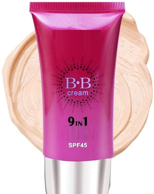 HUZURLU Liquid Foundation Full Coverage Spf-45 Foundation(WHITE IVORY, 50 ml)