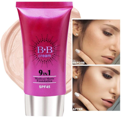 YAWI BB 9 in 1 foundation high pigment formula Foundation(IVORY, 50 g)