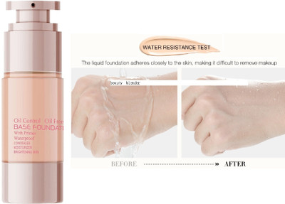Arcanuy BEST OIL CONTROL BASE FOUNDATION COMBINATION OF PRIMER & CONCEALER Foundation(BEIGE, 30 ml)