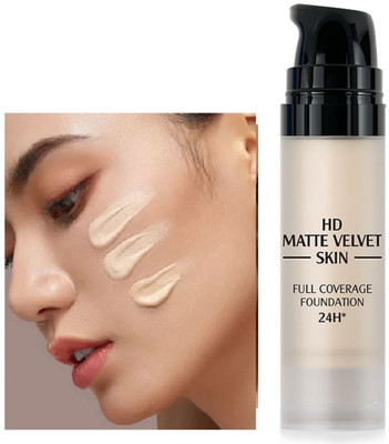 Latixmat Mini Foundation Liquid Foundation Full Coverage Lightweight Face Makeup Formula Foundation(Ivory, 15 ml)