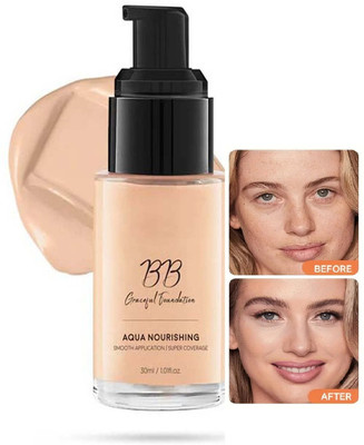 MYEONG Matte And Poreless Full Coverage Skin Glow BB Foundation All Skin Type Foundation(Skin, 30 ml)
