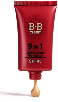 BLUEMERMAID 9in1 Cream Foundation with SPF 45 Foundation(BEIGE, 50 ml)
