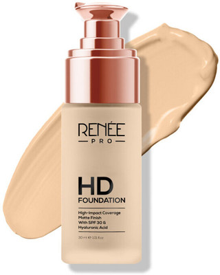Renee PRO PRO HD Coverage Foundation with Matte Finish, Highly Blendable Formula, SPF15 Foundation(Fir, 30 ml)