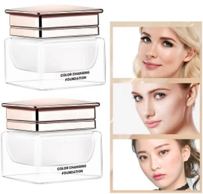 AFARAXIA New Color Changing Water proof Satin Finish Foundation for daily makuep look Foundation(White, 60 ml)