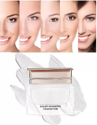 Emijun Color Changing Waterproof Foundation With Satin Finish Foundation(WHITE, 20 ml)