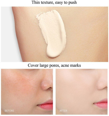YAWI High Coverage Waterproof Base Foundation Natural Finish Foundation(SAND, 30 ml)