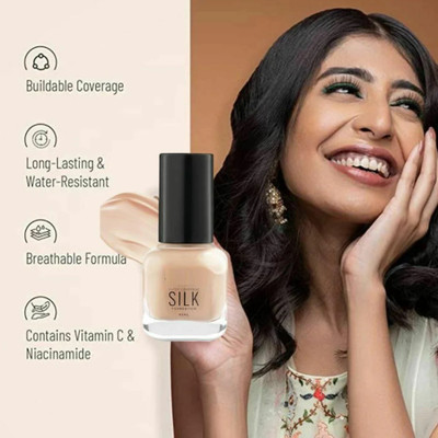 EVERERIN Full Coverage Oil-Free Waterproof Base Foundation | Long Lasting Full Coverage Foundation(IVORY, 45 ml)