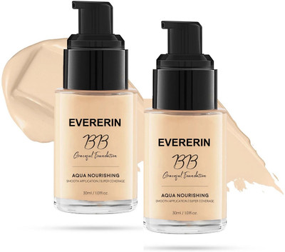 EVERERIN Flawless Finish High Coverage Liquid  Foundation(Ivory, 60 ml)