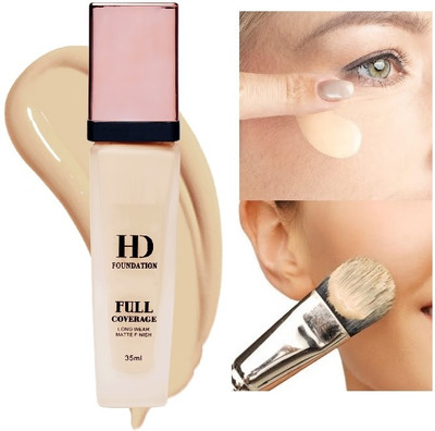 BLUEMERMAID FULL COVERAGE HD LIQUID MATTE FINISH FOUNDATION Foundation(BEIGE, 35 ml)