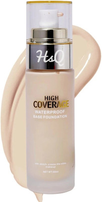 HSQ 9-in-1 Foundation - High Coverage with SPF45 Protection (50ml) Foundation(natural beige, 50 ml)