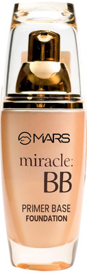 MARS Miracle BB Primer Base Oil Control & Poreless Foundation(Beige-102, 60 ml)