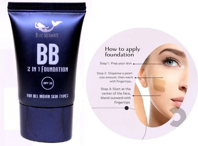 BLUEMERMAID MATTE LOOK BB FOUNDATION FOR GLAMOROUS SKIN TONE Foundation(BEIGE, 30 g)