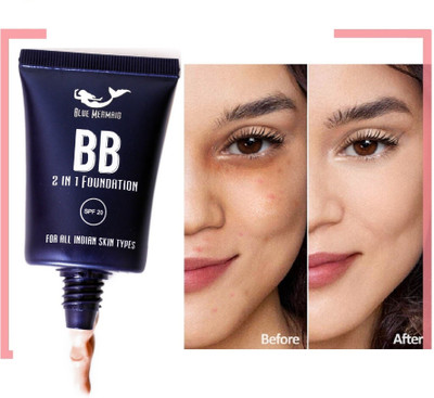 BLUEMERMAID Full Coverage Oil Control Lasting Face Foundation Waterproof Foundation(natural beige, 30 ml)