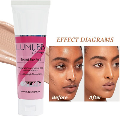 FLORERO Lightweight Lummi BB Cream Foundation(Beige, 50 ml)
