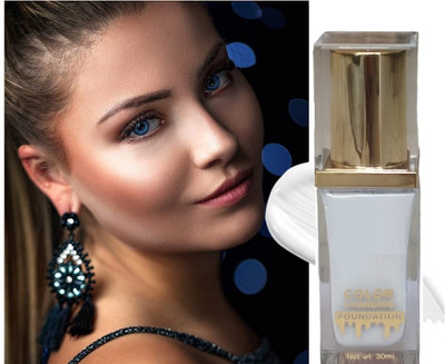 AFARAXIA Flawless Color Changing Foundation Makeup Base Moisturizing Liquid  Foundation(WHITE, 30 ml)