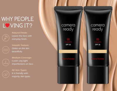 tanvi27 Natural SPF-35 Effortless Radiance Camera Ready BB Cream Combo Foundation(SOFT IVORY, 80 ml)