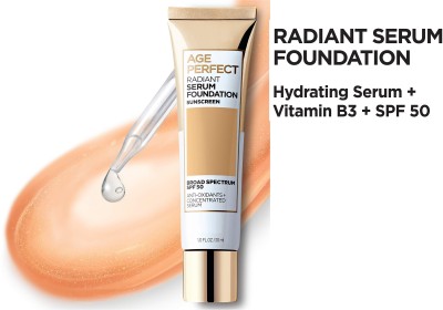 Yuency VITAMIN B3 SPF 50 HYDRATING SERUM FOUNDATION Foundation(BEIGE, 30 ml)