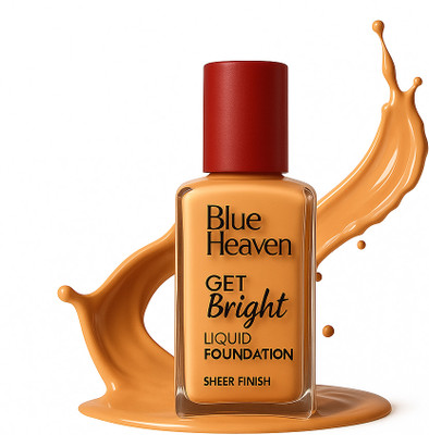 BLUE HEAVEN get bright founation 30ml pack 1 sp Foundation(Natural, 30 ml)