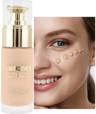 DARVING New Full Coverage HD Matte  Foundation(Beige, 30 ml)