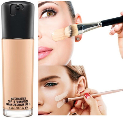 BLUEMERMAID FULL COVERAGE CRYSTAL FOUNDATION MATTE FINISH Foundation(BEIGE, 35 ml)