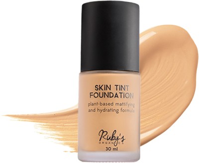 Ruby's Organics Liquid Foundation for light to medium skin tone Foundation(LM 01.8, 30 ml)