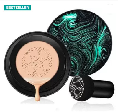 HUZURLU Mushroom Head Make Up Air Cushion Moisturizing Matte Full Coverage  Foundation(Beige, 20 g)