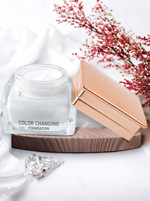 EVERERIN Flawless Coverage Color Changing  Foundation(White, 30 ml)