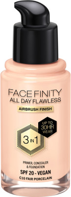 MAX FACTOR Facefinity All Day Flawless 3-in-1 Foundation - N32 Light Beige Foundation(Light Beige, 30 ml)