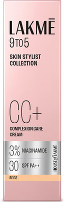 Lakmé 9 to 5 CC Cream Foundation(Beige, 30 g)