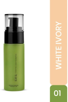 DARYUE Olive Oil Hydrating super stay Liquid  Foundation(White ivory, 45 ml)