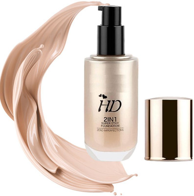BLUST&FAMME HD 2 in 1 Foundation , Matte & Poreless pack of 1 Foundation(Beige, 80 ml)
