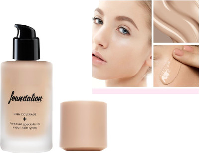 Jiwoo High Coverage Matte Finish Full Foundation For Oily & Dry Skin  Foundation(ivory, 60 ml)