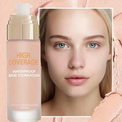 WOONGMI High Coverage | Long Lasting | Matte Finish | Foundation(Beige, 60 ml)