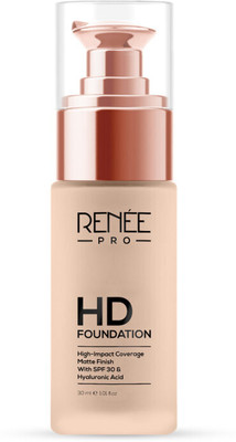 Renee PRO PRO HD Coverage Foundation with Matte Finish, Highly Blendable Formula, SPF15 Foundation(Oak, 30 ml)