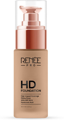 Renee PRO PRO HD Coverage Foundation with Matte Finish, Highly Blendable Formula, SPF30 Foundation(Mahagony, 30 ml)