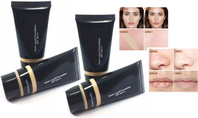 REIMICHI High coverage waterproof Matte Finish base foundation Combo Foundation(Beige, 120 g)