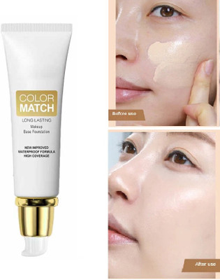 GULGLOW99 Flawless Finish Foundation Lightweight |Oil-Free Formula Foundation(WHITE IVORY, 50 ml)