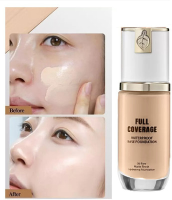 DARYUE Full Coverage HD Super Smooth Cream  Foundation(NATURAL BEIGE, 45 ml)