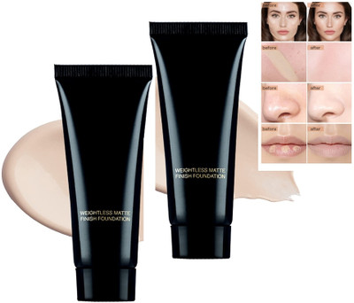 tanvi27 Pro HD Matte Full Matte Coverage Waterproof Long Lasting Concealing  Foundation(BEIGE, 70 ml)