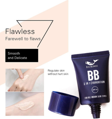 BLUEMERMAID Liquid Foundation Moisturises & Full Coverage Liquid  Foundation(Ivory, 30 ml)