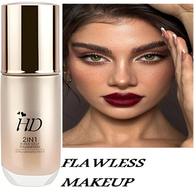 GFSU - GO FOR SOMETHING UNIQUE 2 IN 1 SUPER STAY LIQUID FOUNDATION Foundation(MEDIUM BEIGE, 60 ml)