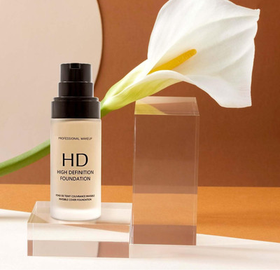 BLUEMERMAID HD Foundation Flawless Coverage, Instant Glow-Up, Matte Finish Foundation(BEIGE, 30 ml)