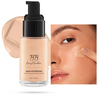 GABBU Long Wear Liquid Matte Foundation For All Skin Types Waterproof Full Coverage Foundation(SKIN, 30 ml)