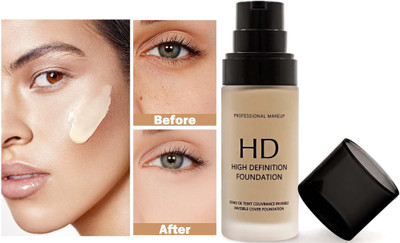 BLUEMERMAID Long Lasting New High Definition Liquid Foundation, Matte Finish Foundation(BEIGE, 30 ml)